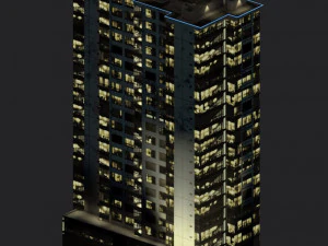 blu building 3D Model