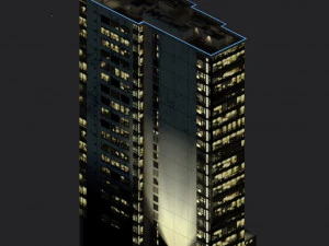 blu building 3D Model