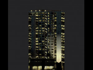 blu building 3D Model