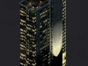 blu building 3D Model