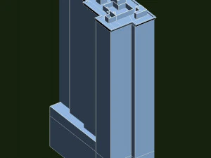 blu building 3D Model