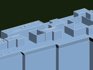 blu building 3D Model