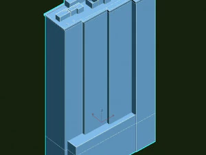 blu building 3D Model