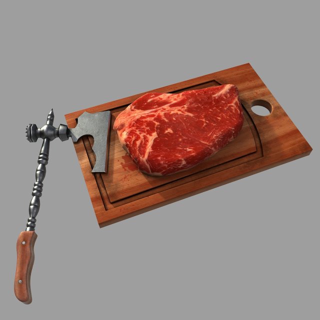 meat Model 3D .c4d .max .obj .3ds .fbx .stl .blend 