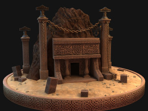 cave entrance 3D 모델