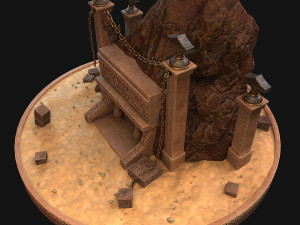 cave entrance 3D 모델