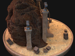 cave entrance 3D 모델
