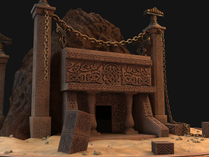cave entrance 3D 모델