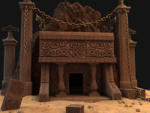 cave entrance 3D 모델
