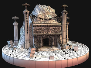 cave entrance 3D 모델