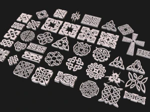 celtic ornament full 3D Model