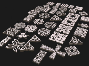 celtic ornament full 3D-Modell