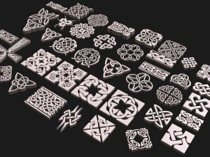 celtic ornament full 3D Model