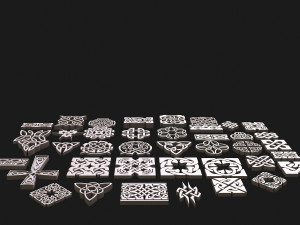 celtic ornament full 3D-Modell