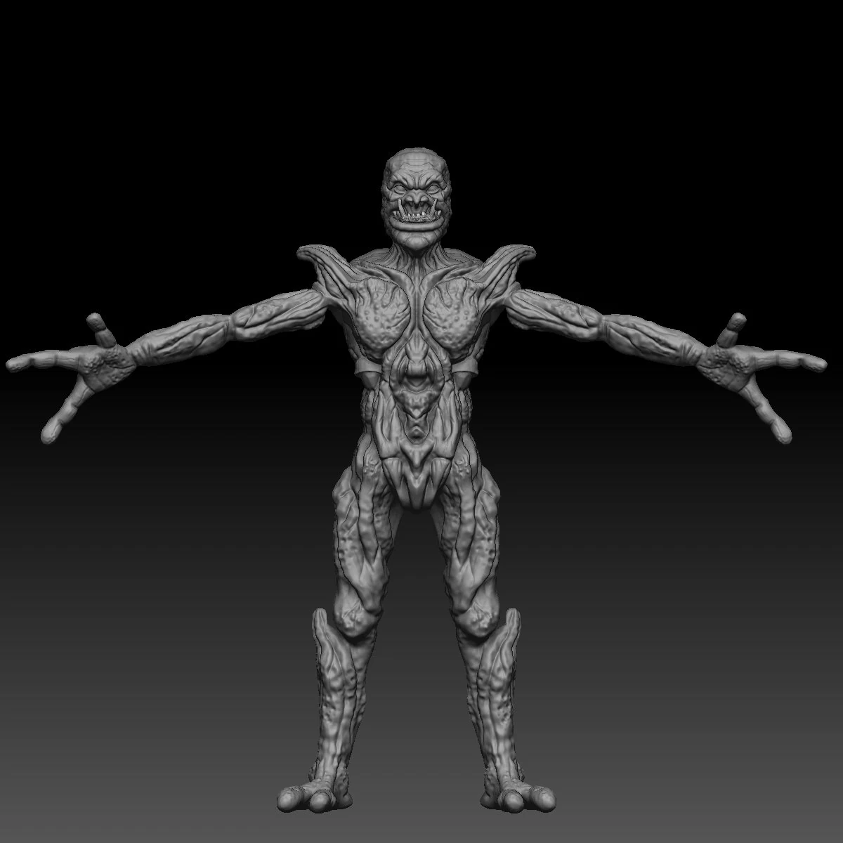 monster 3D Model .c4d .max .obj .3ds .fbx .stl .blend 