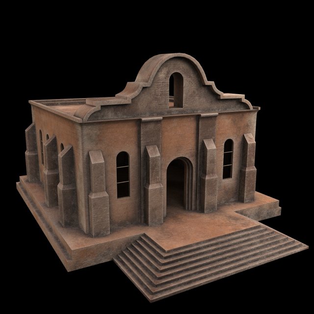 church Modelo 3D .c4d .max .obj .3ds .fbx .stl .blend 