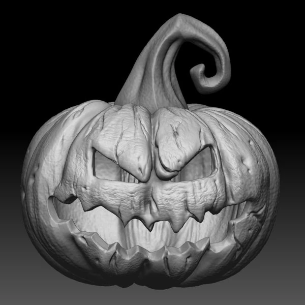 Halloween pumpkin 3D Model .c4d .max .obj .3ds .fbx .stl .blend 