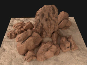 rock desert 3D Model