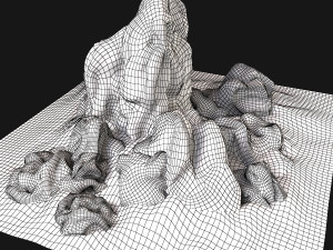 rock desert Model 3D