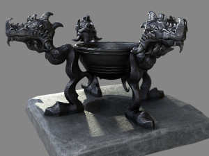 witch cauldron Modèle 3D