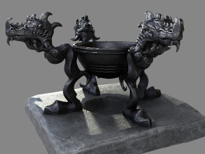 witch cauldron 3D Model