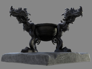 witch cauldron Modèle 3D