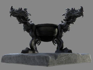 witch cauldron 3D Model