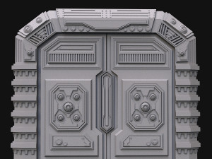 sci fi door 3D Model
