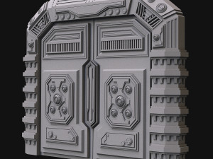 sci fi door 3D 模型