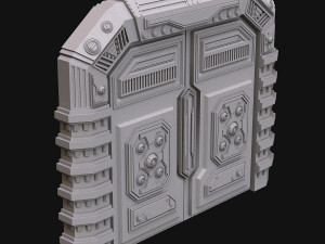 sci fi door 3D 模型