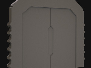 sci fi door 3D 模型