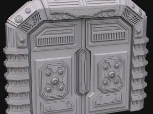 sci fi door 3D 模型