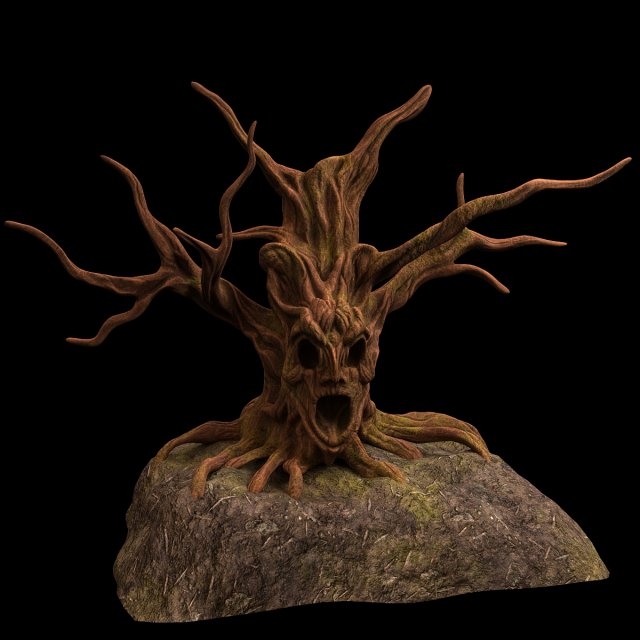 tree fantasy druid 3Dモデル .c4d .max .obj .3ds .fbx .stl .blend