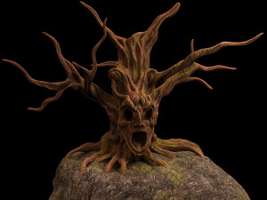 tree fantasy druid 3D Model