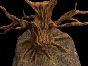 tree fantasy druid 3Dモデル