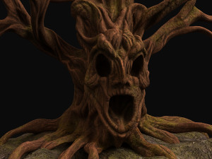 tree fantasy druid 3Dモデル
