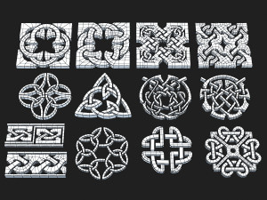 celtic ornament pack 2 3D Модель