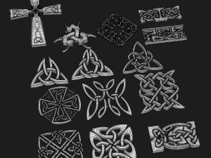 celtic ornament pack 3 3D Model