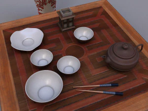 table chine 3D Model