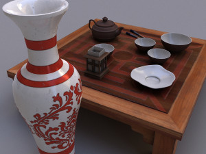 table chine 3D मॉडल