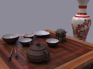 table chine 3D Model