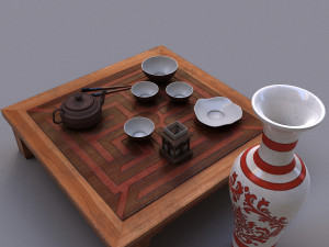 table chine 3D मॉडल