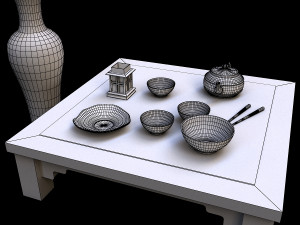 table chine 3D मॉडल