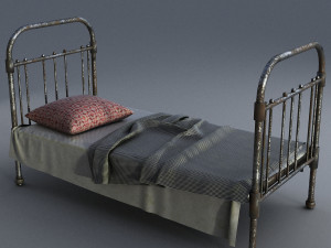 old bed Modèle 3D