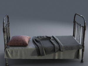 old bed Modelo 3D