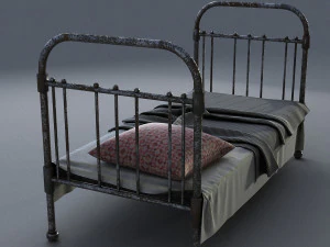 old bed 3D Model