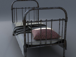 old bed Modelo 3D