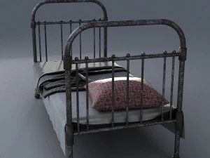 old bed 3D Model