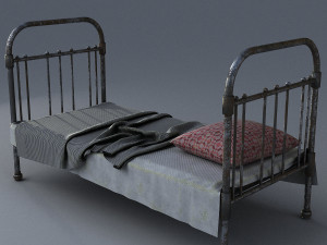 old bed Modelo 3D