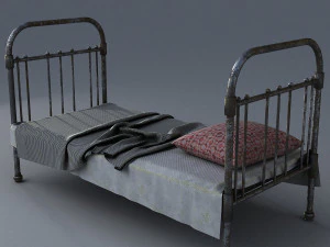 old bed 3D Model